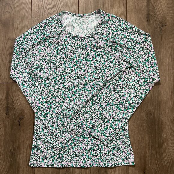 Athleta Point Break Rashguard in Deep Fern Floral Size Medium - Picture 5 of 5